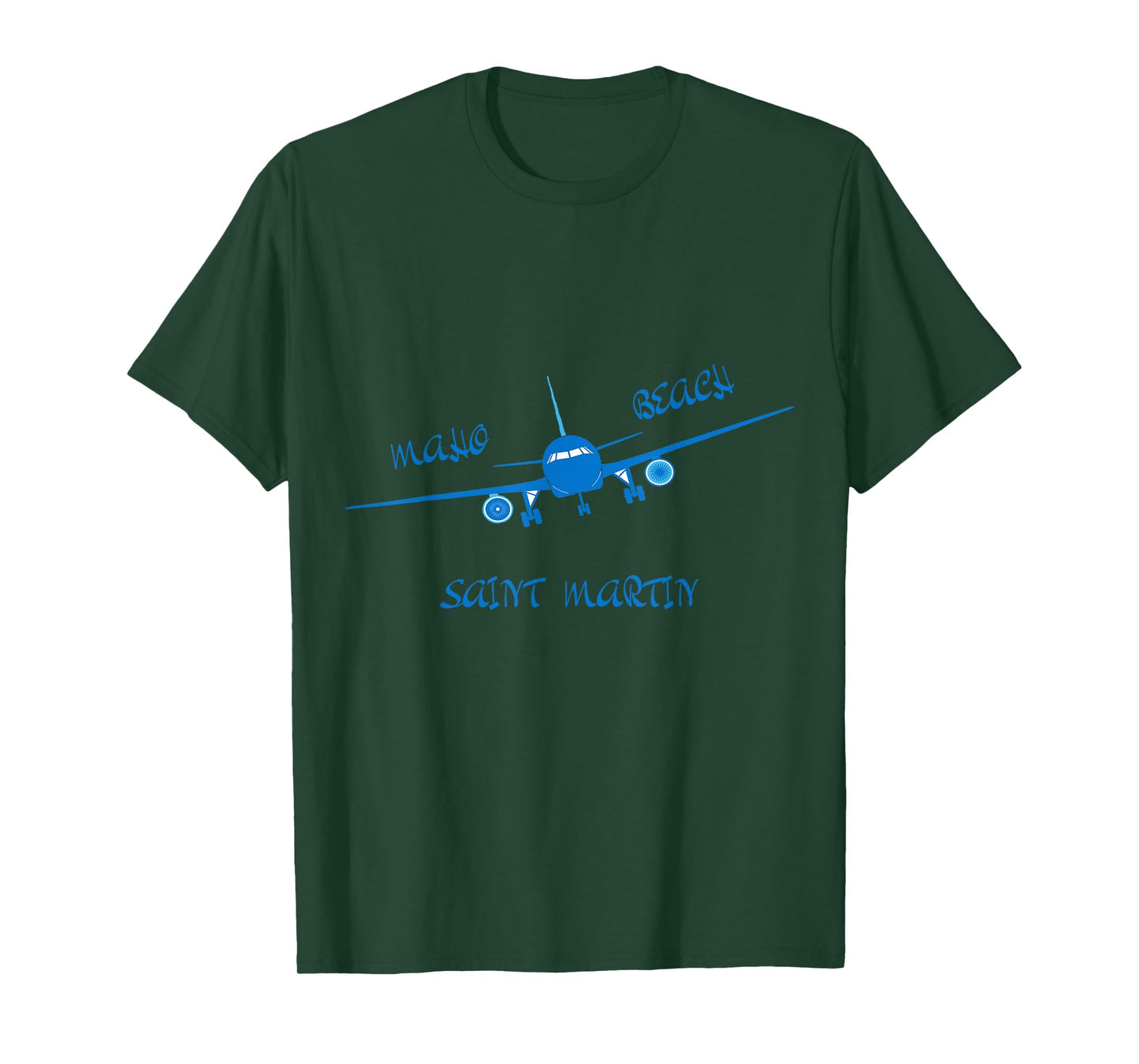 Maho Beach Saint Martin Airplane T-Shirt T-Shirt