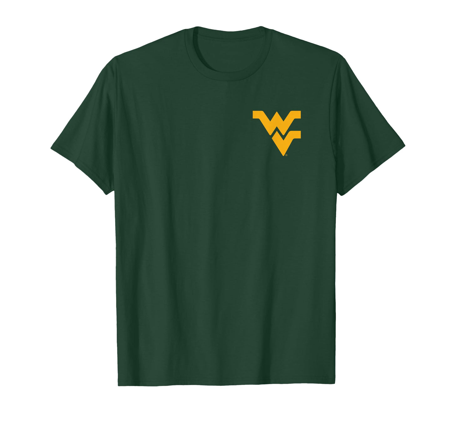 West Virginia Mountaineers Front/Back Mascot Navy T-Shirt