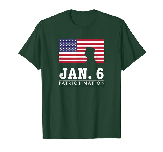 Patriotic Trump American Salute January Jan 6 Patriot Nation T-Shirt