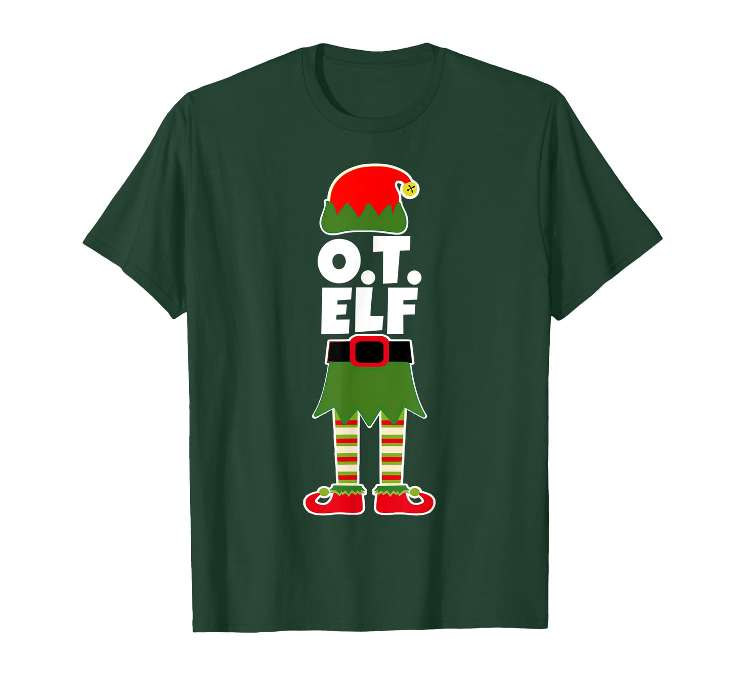O.T. ELF Christmas Occupational Therapy Therapist T Shirt