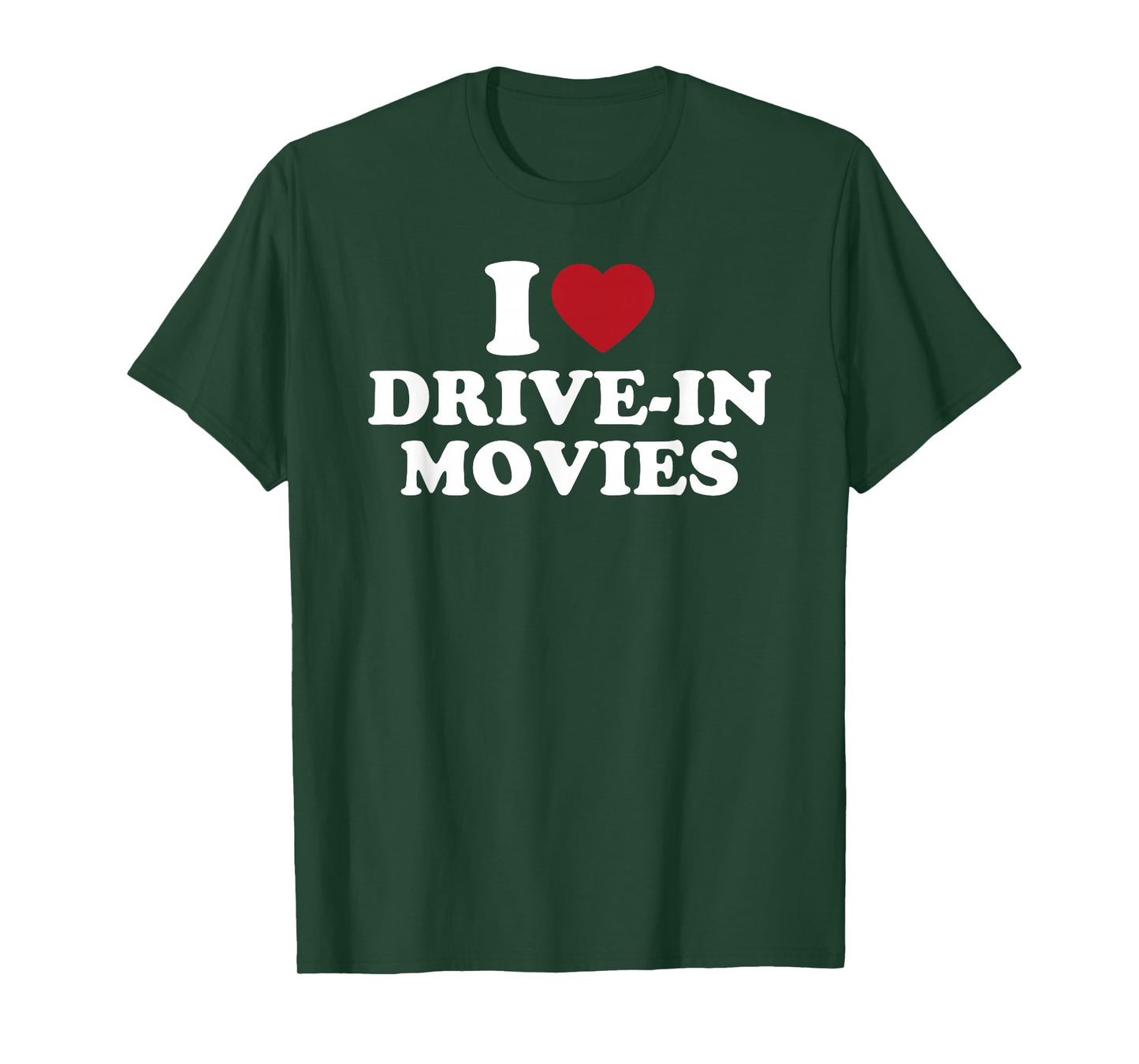 I Love Drive-In Movies Retro Vintage Movie Cinema Lover T-Shirt