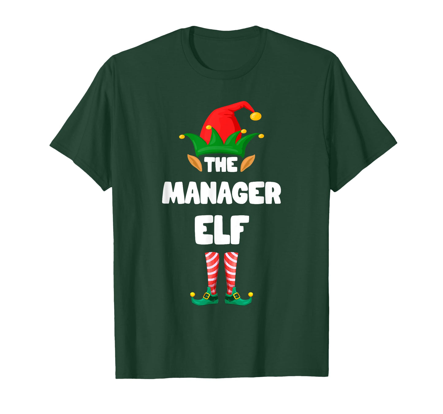 The Manager Elf Squad Family Matching Christmas Xmas T-Shirt