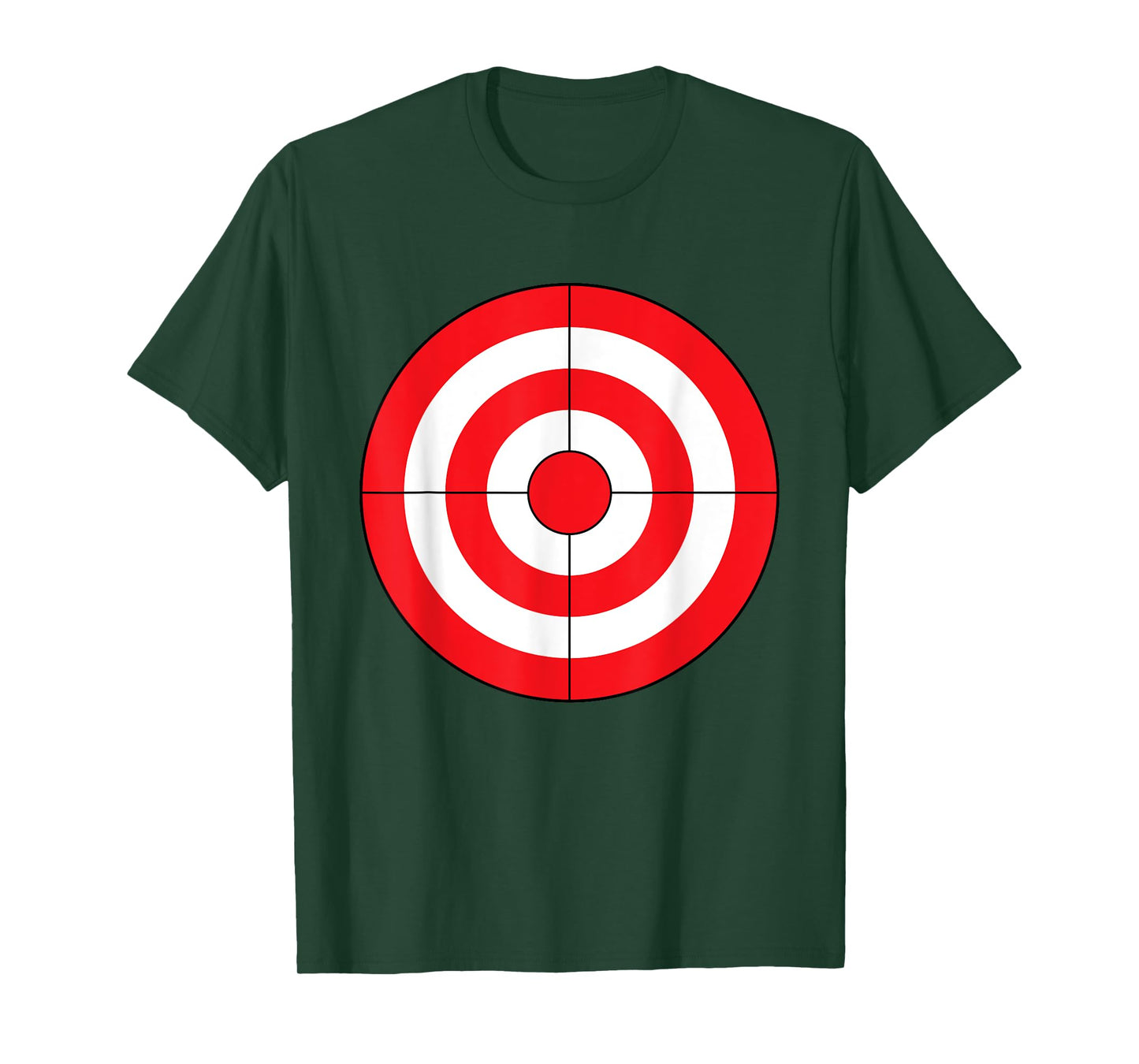 Bulls-Eye Target Lazy DIY Halloween Costume Darts Shooting T-Shirt