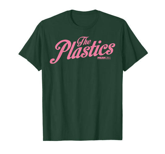 Mean Girls The Plastics Pink Script Graphic T-Shirt T-Shirt