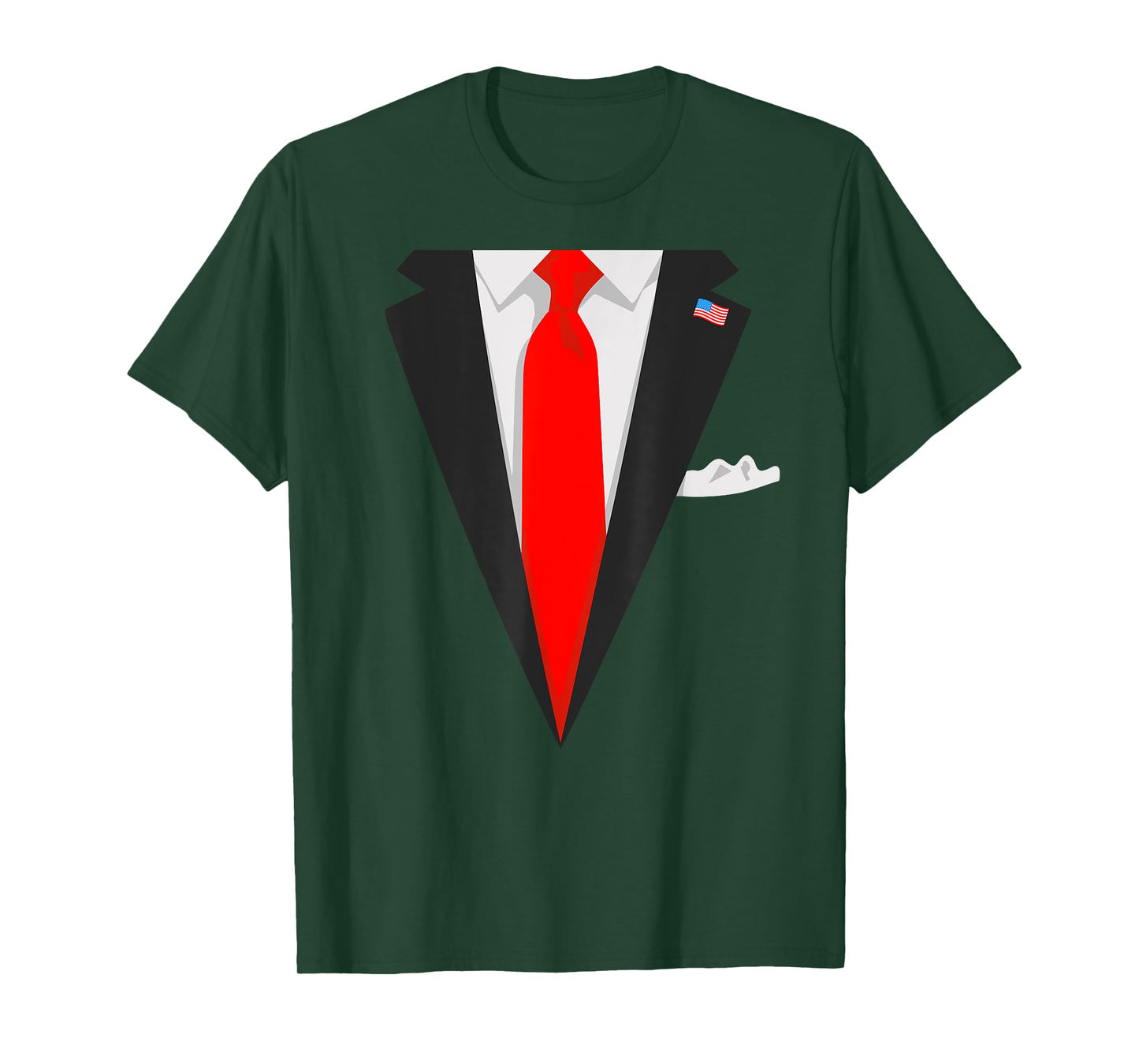 Funny President Trump Red Tie Suit Instant Halloween Costume T-Shirt