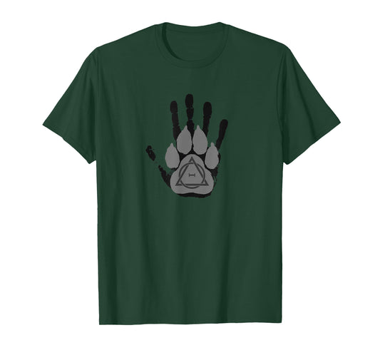 Feathered Commodities Hand and Wolf - Therian T-Shirt