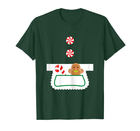 Mrs Claus Apron Costume Christmas T-Shirt