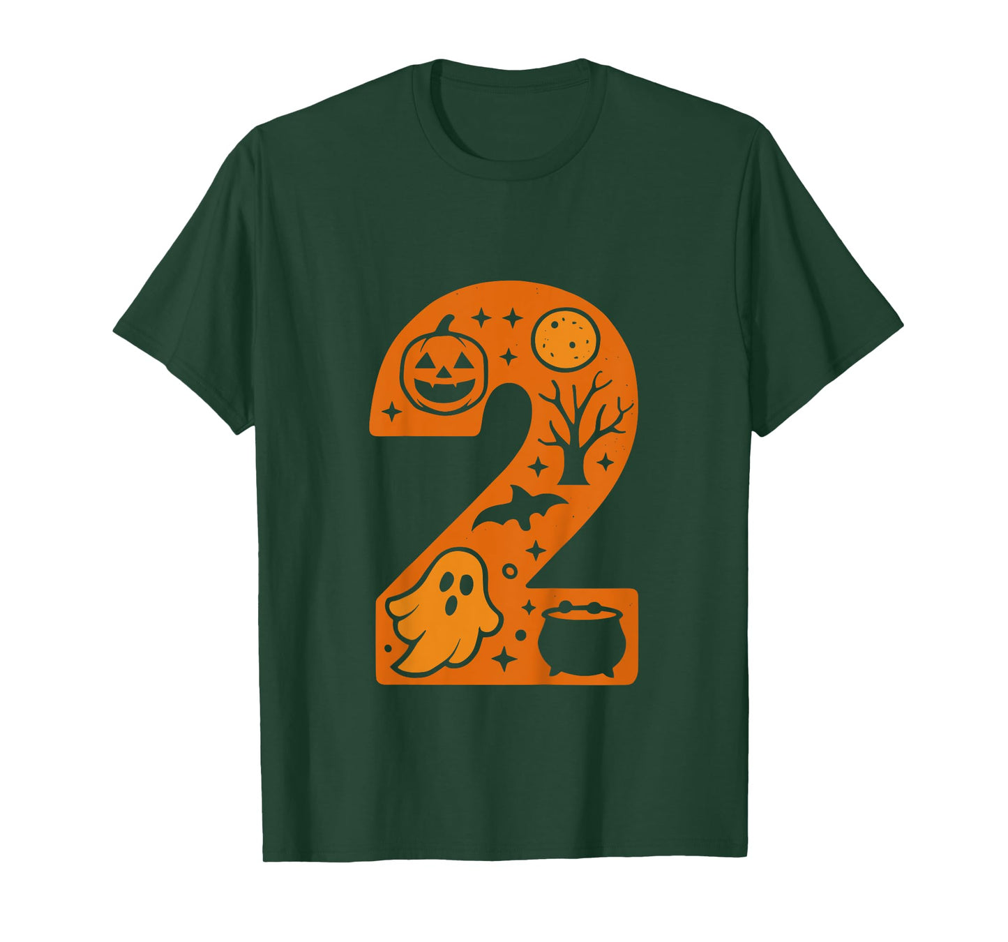 2nd Birthday Spooky Halloween 2 Year Old T-Shirt