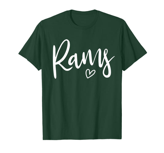 Rams Women's High School Sports Team T-Shirt
