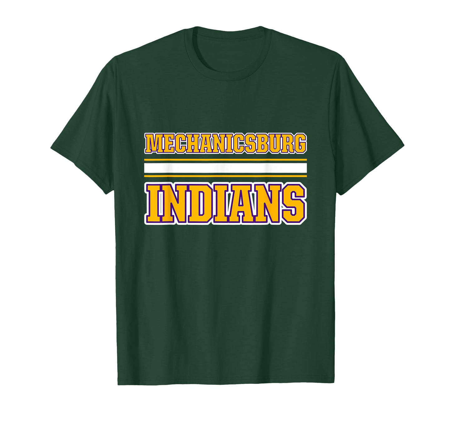 Mechanicsburg Indians Horizontal Stripes T-Shirt