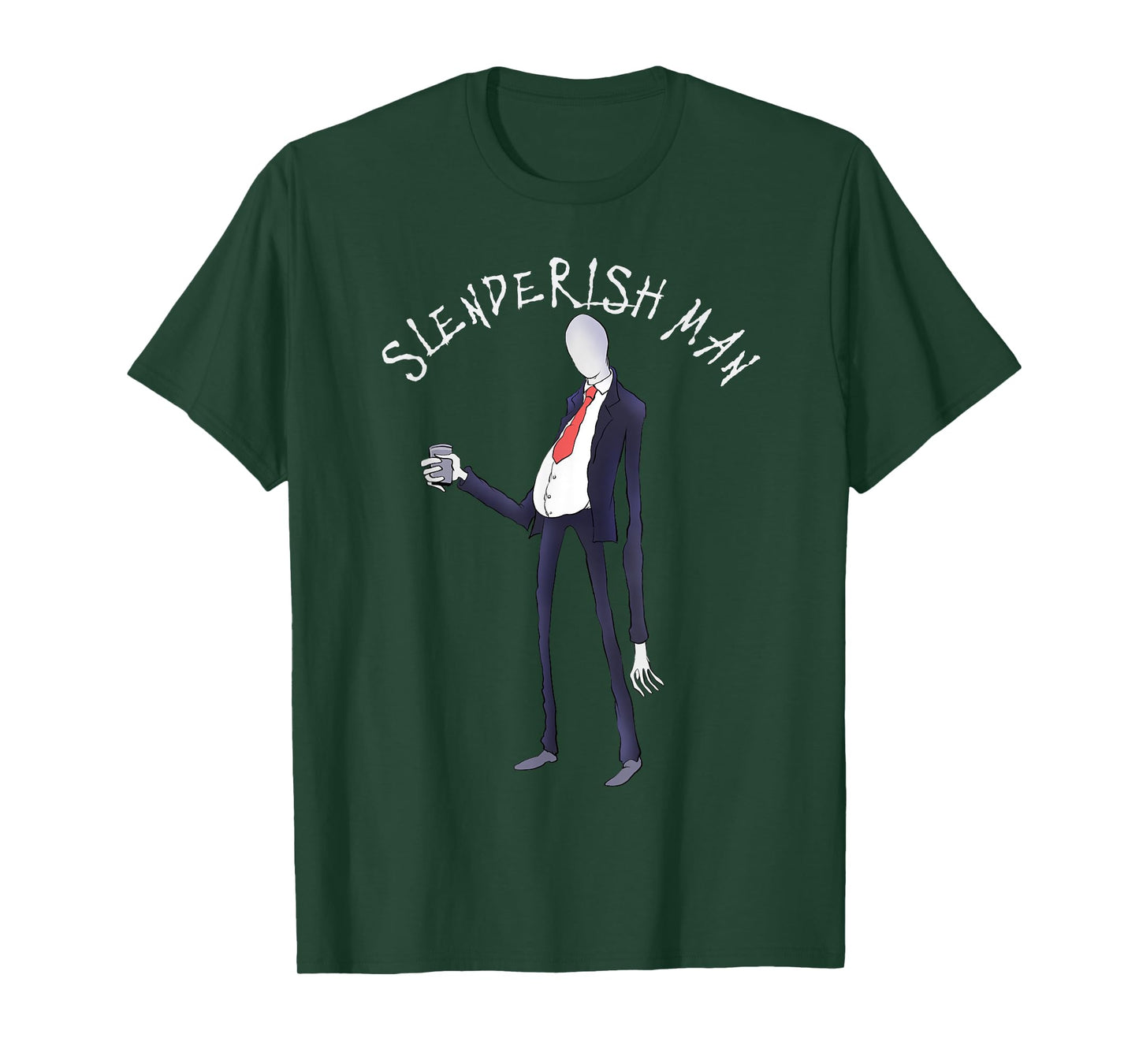 Easy Halloween costume funny slenderman men's T-Shirt