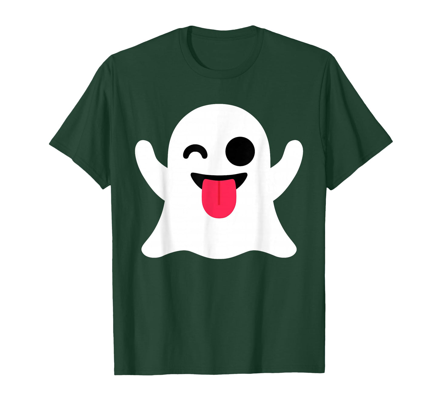 Funny Emoticon Cute Ghost Boo Face Halloween Costume T-Shirt