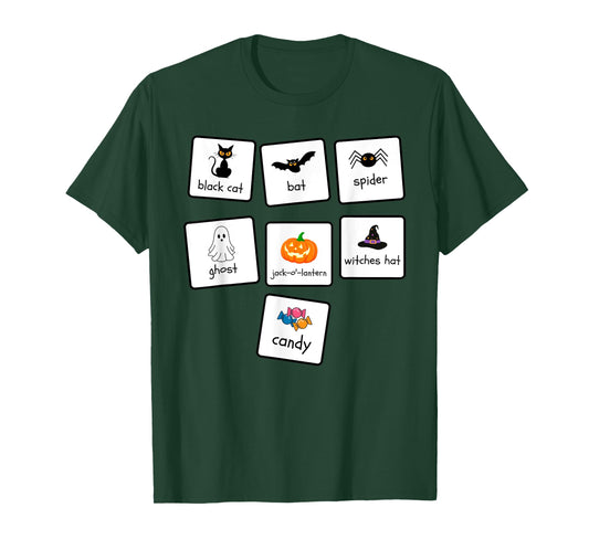 ABA Halloween Special Education Teacher Behavior Analyst AAC T-Shirt