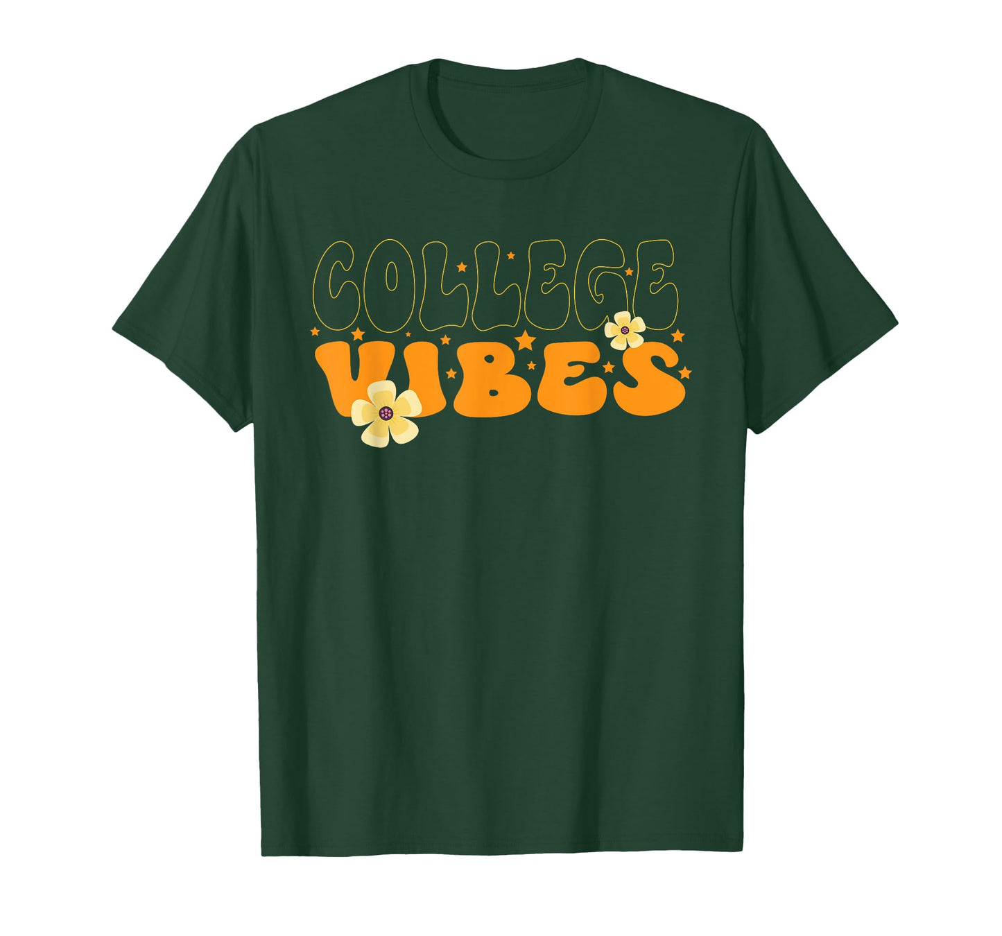 College Vibes College Team Retro 1st Day of School T-Shirt T-Shirt