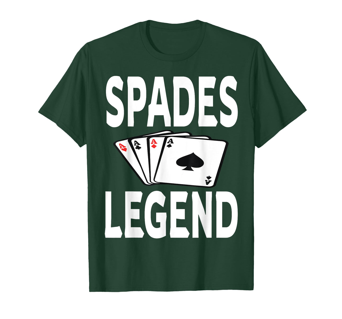 Funny Spades Legend Card Game Winner Winning Humor T-Shirt