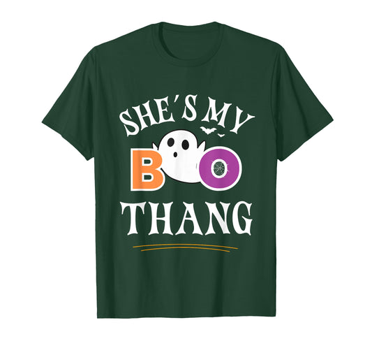 She's My Boo Thang Funny Ghost Couples Halloween Costume T-Shirt