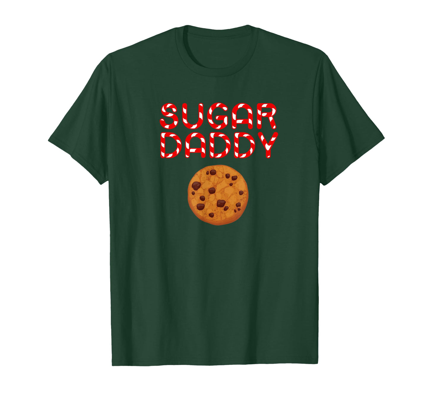Mens Sugar Daddy Cookie Candy Cane fun Fathers Day Shirt Pop Gift