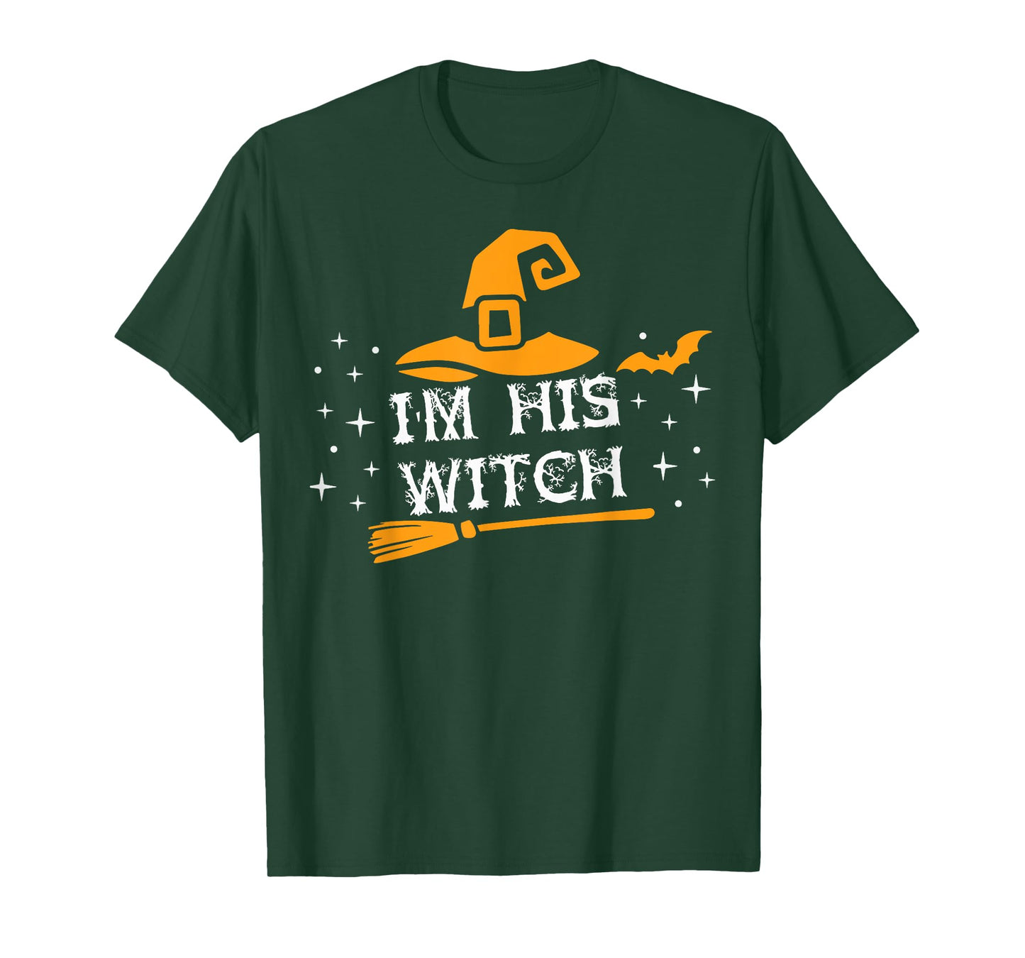 I'm His Witch Matching Couples Halloween Costume For Couples T-Shirt