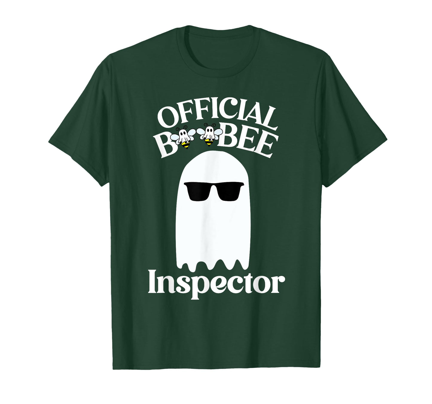 Boo-Bee Inspector Lazy DIY Halloween Costume Funny Ghost T-Shirt