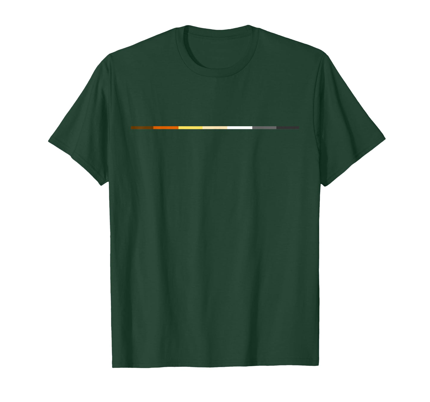 Subtle Bear Pride Stripe Gay Bear Community Colors T-Shirt