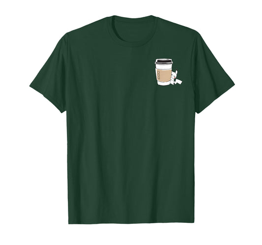 Pokémon Pikachu Sketch Mini Coffee Cup Cute Pocket Icon T-Shirt