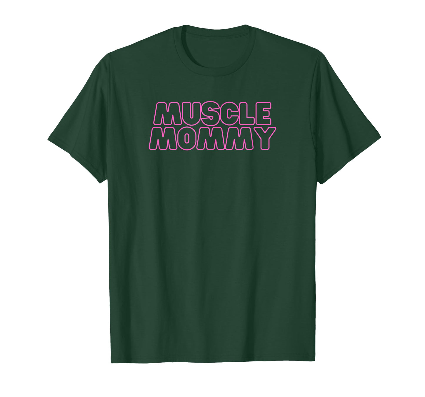 Mens Gym Muscle Mommy Pump Cover for Women Pink T-Shirt