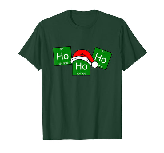 HoHoHo Holmium Chemistry Element Christmas Pun T-Shirt T-Shirt