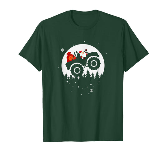 Monster Truck Pajama Christmas T-Shirt
