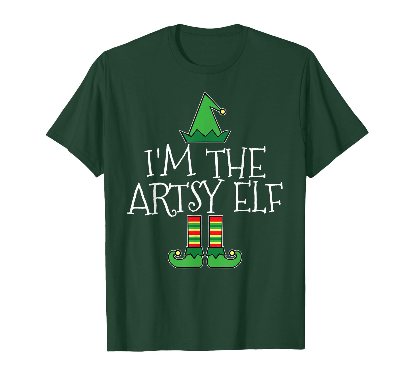 I'm The Artsy Elf Matching Family Group Christmas T Shirt T-Shirt