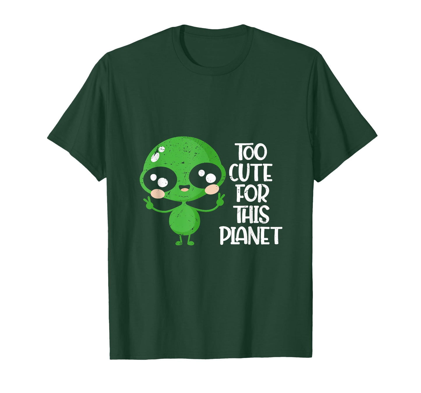 Funny UFO Boys Girls Kids Gift Idea Cute Alien T-Shirt