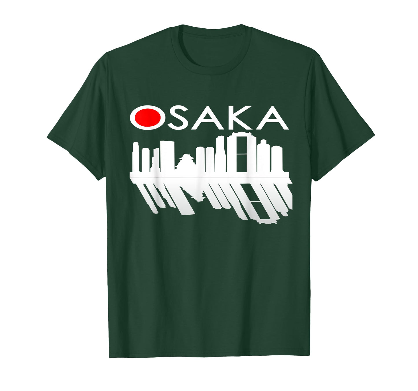 OSAKA JAPAN SKYLINE & REFLECTION OF BUILDING, TOWER T-Shirt