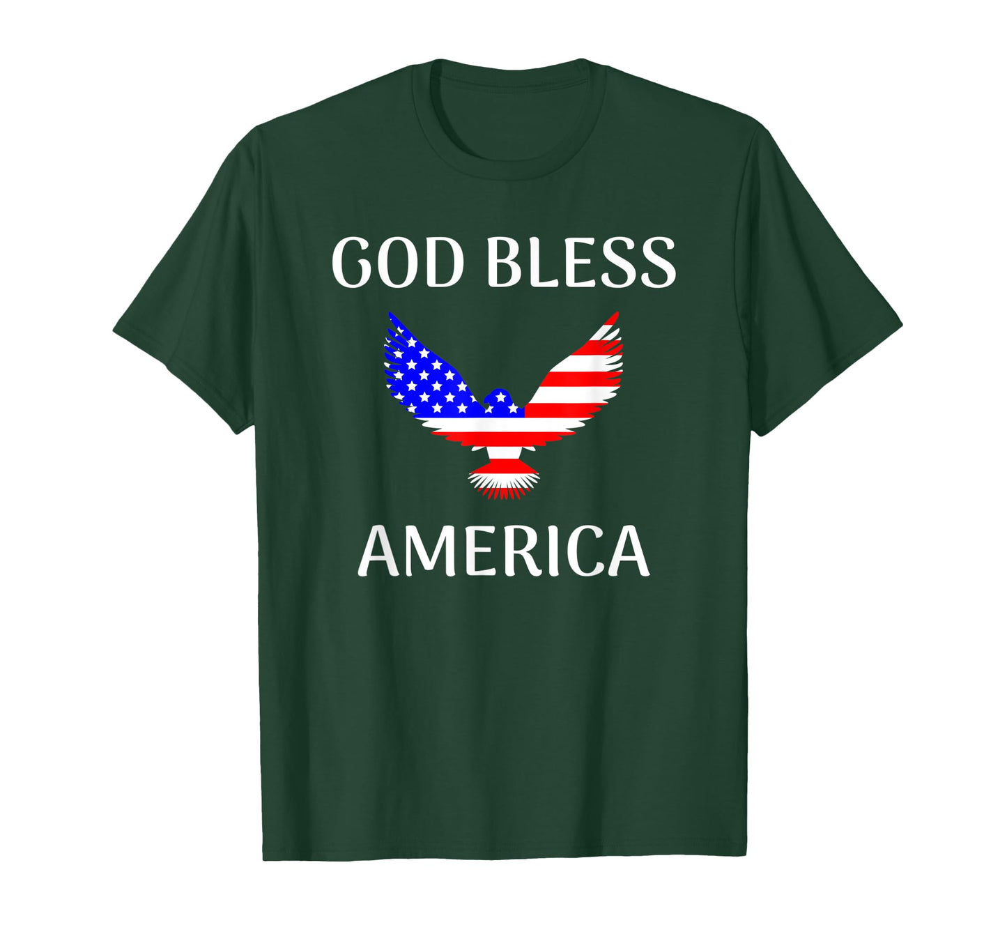 God Bless America United States Flag Eagle T-Shirt