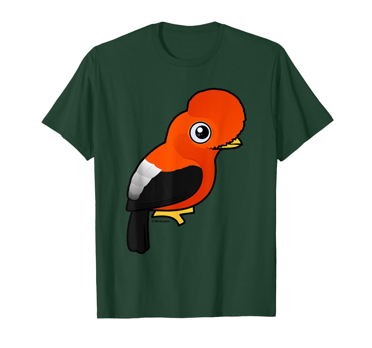 Ridiculously Cute Andean Cock-of-the-rock Cartoon Bird T-Shirt