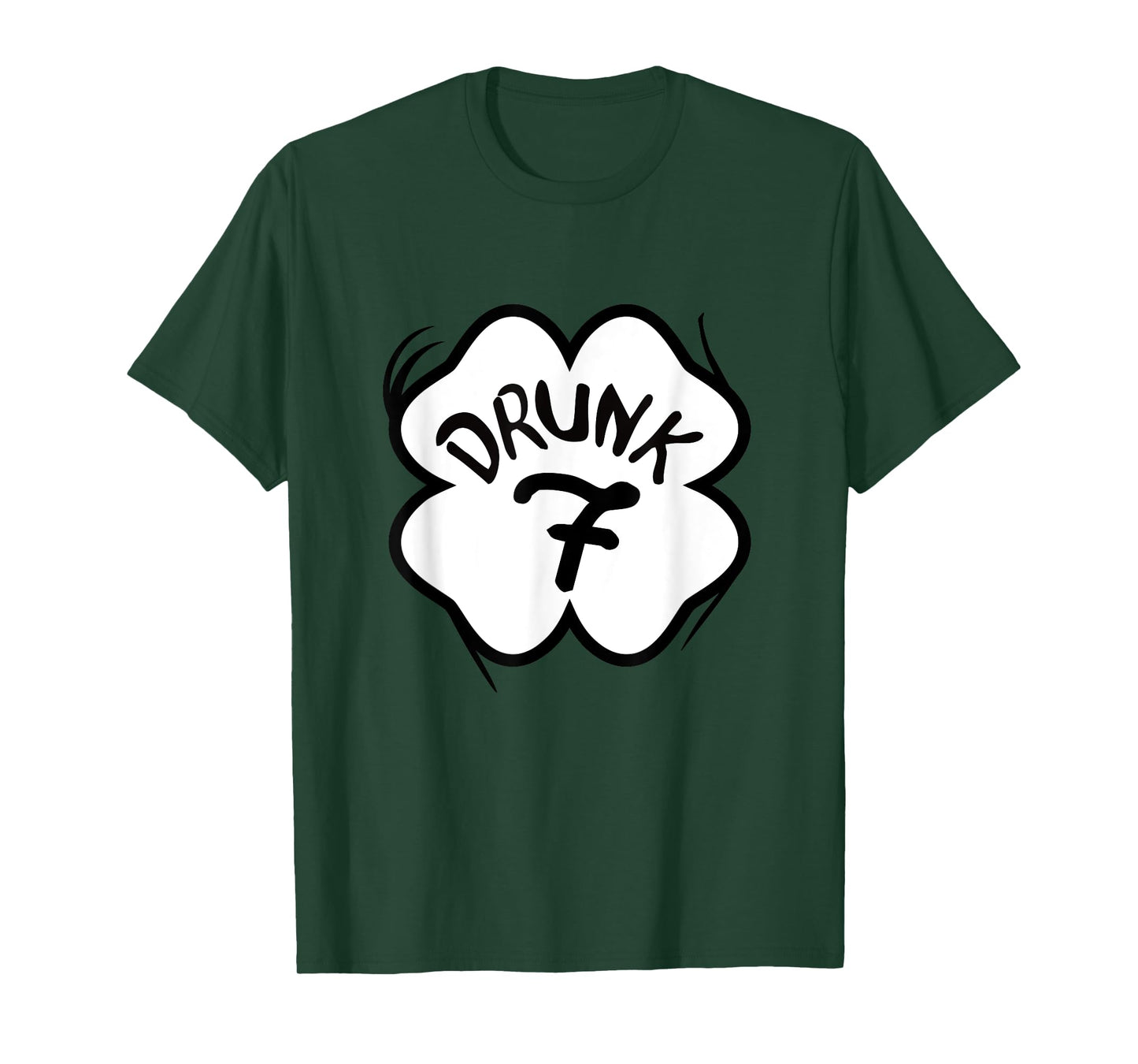Drunk 7 Shamrock St Pattys Day Tee Bar Crawl Group Matching T-Shirt