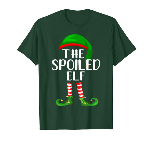 Matching Family Group Christmas The Spoiled Elf T-Shirt