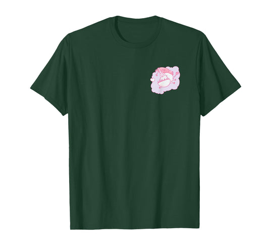 Minions Fluffy Unicorn Grid Front & Back T-Shirt