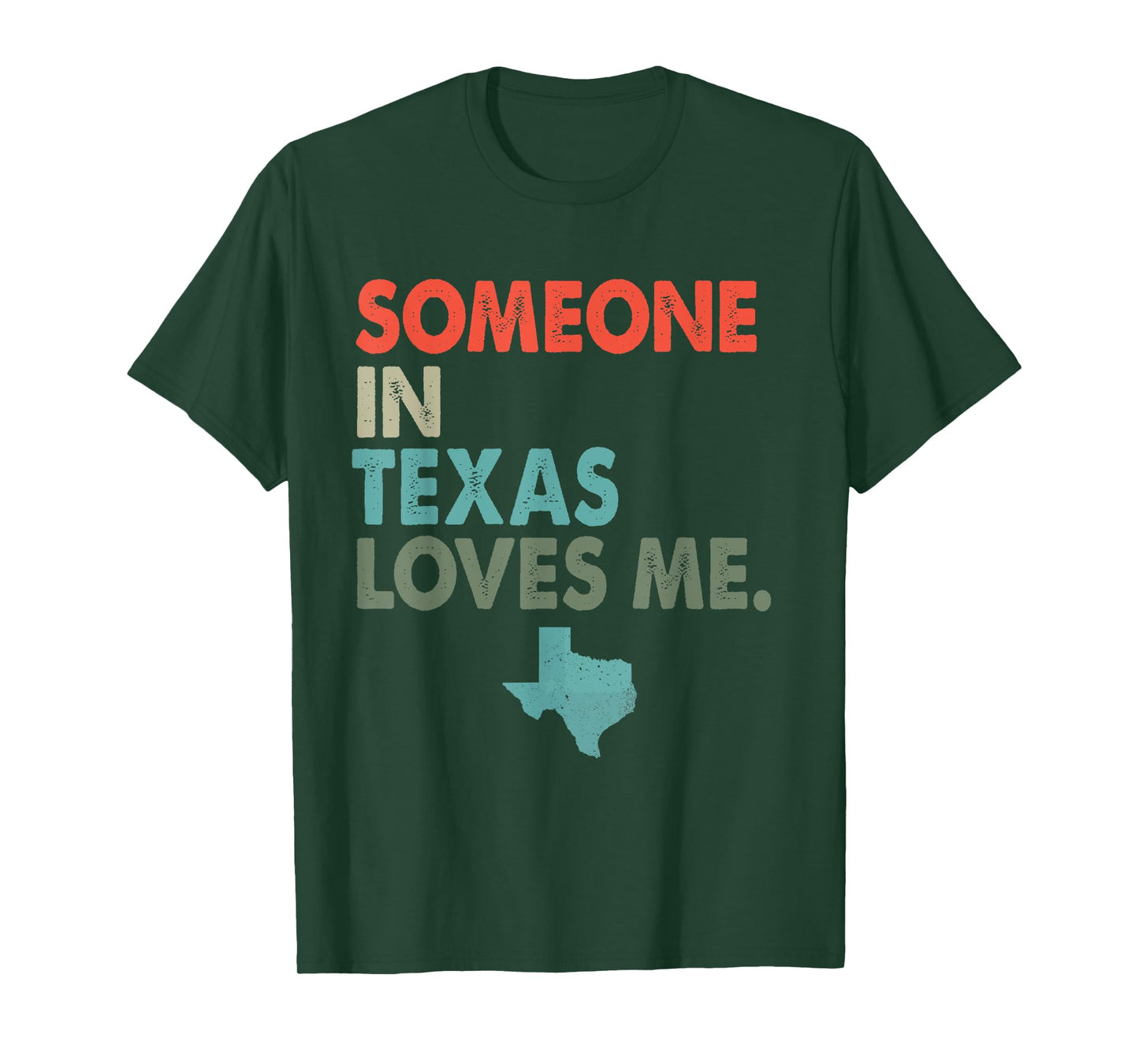 Someone In Texas Loves Me Retro Style US State T-Shirt
