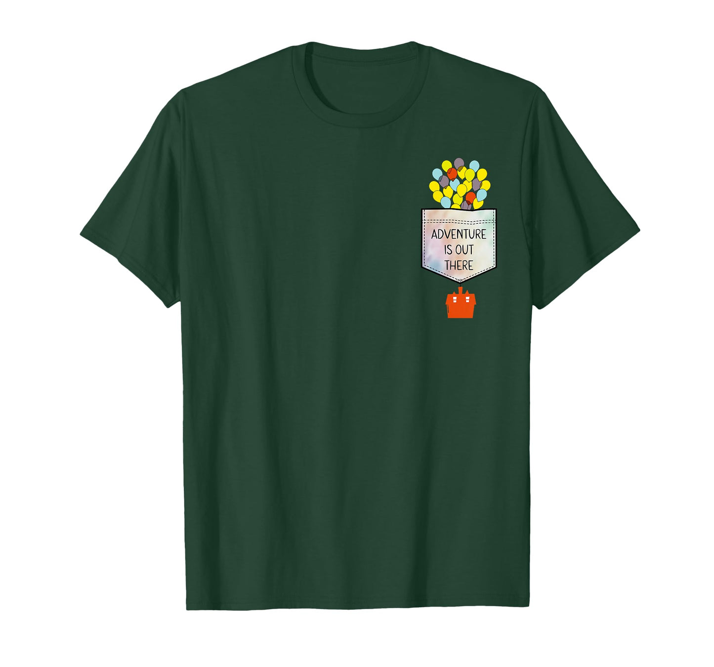 Disney Pixar Up Adventure is Out There Faux Pocket T-Shirt