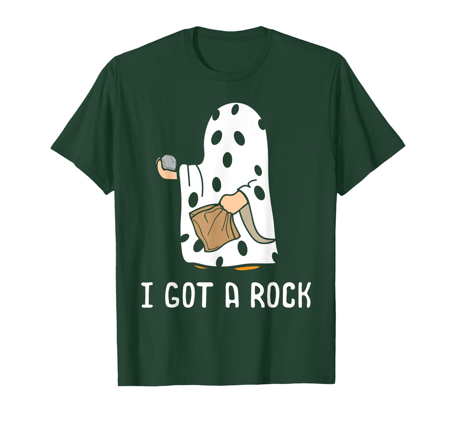I Got A Rock Funny Halloween Trick Or Treating Ghost T-Shirt