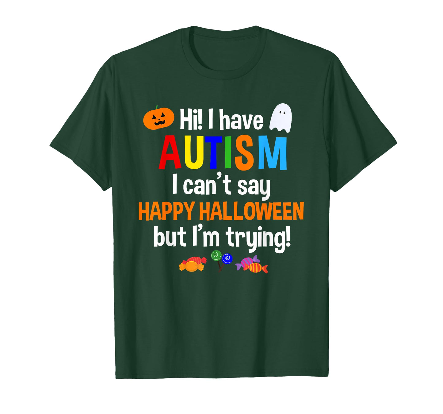 I Have Autism Halloween Shirt Boys Girls Autistic Children T-Shirt