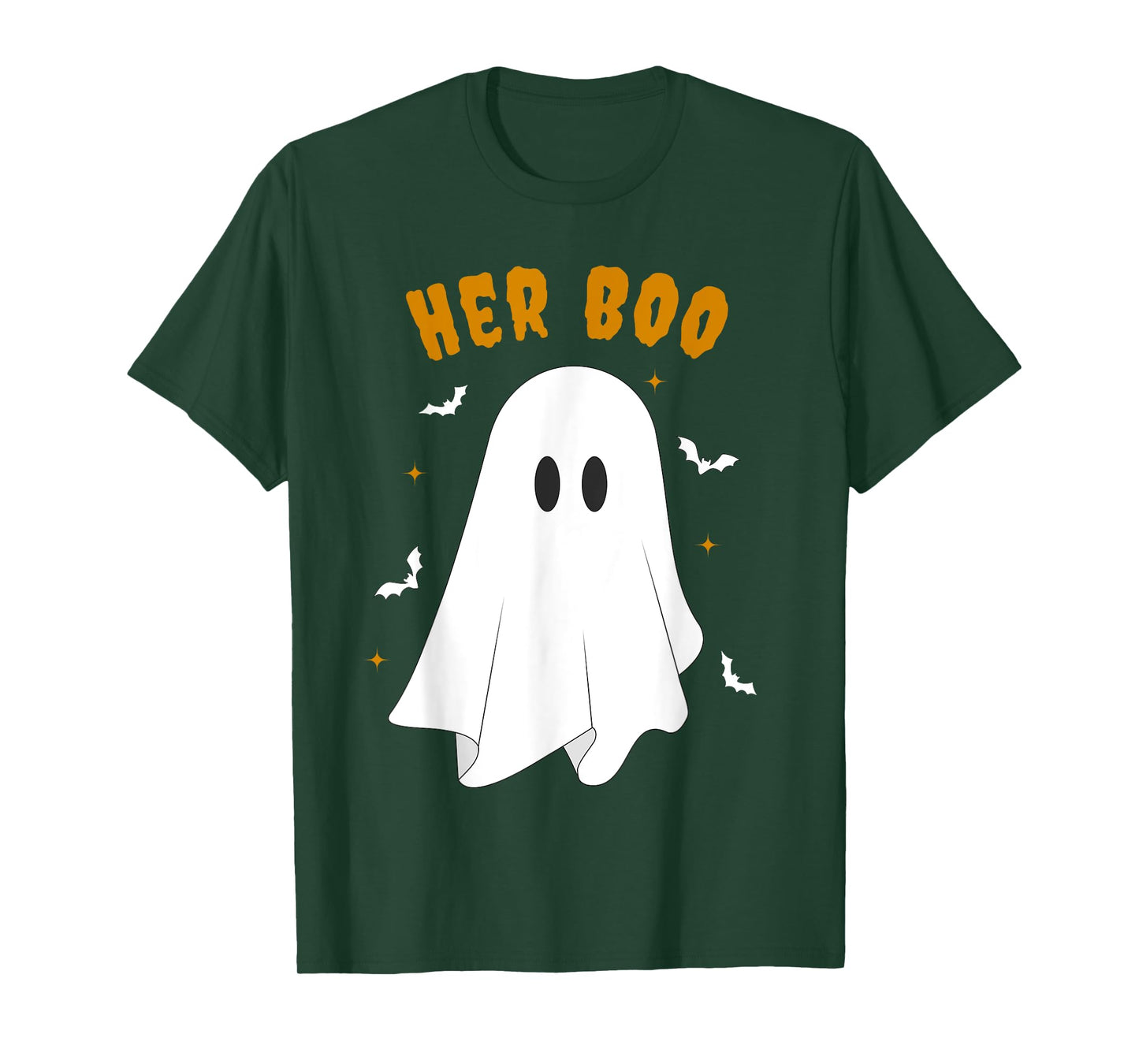 Her Boo & His Boo Funny Matching Halloween Pajama Couples T-Shirt