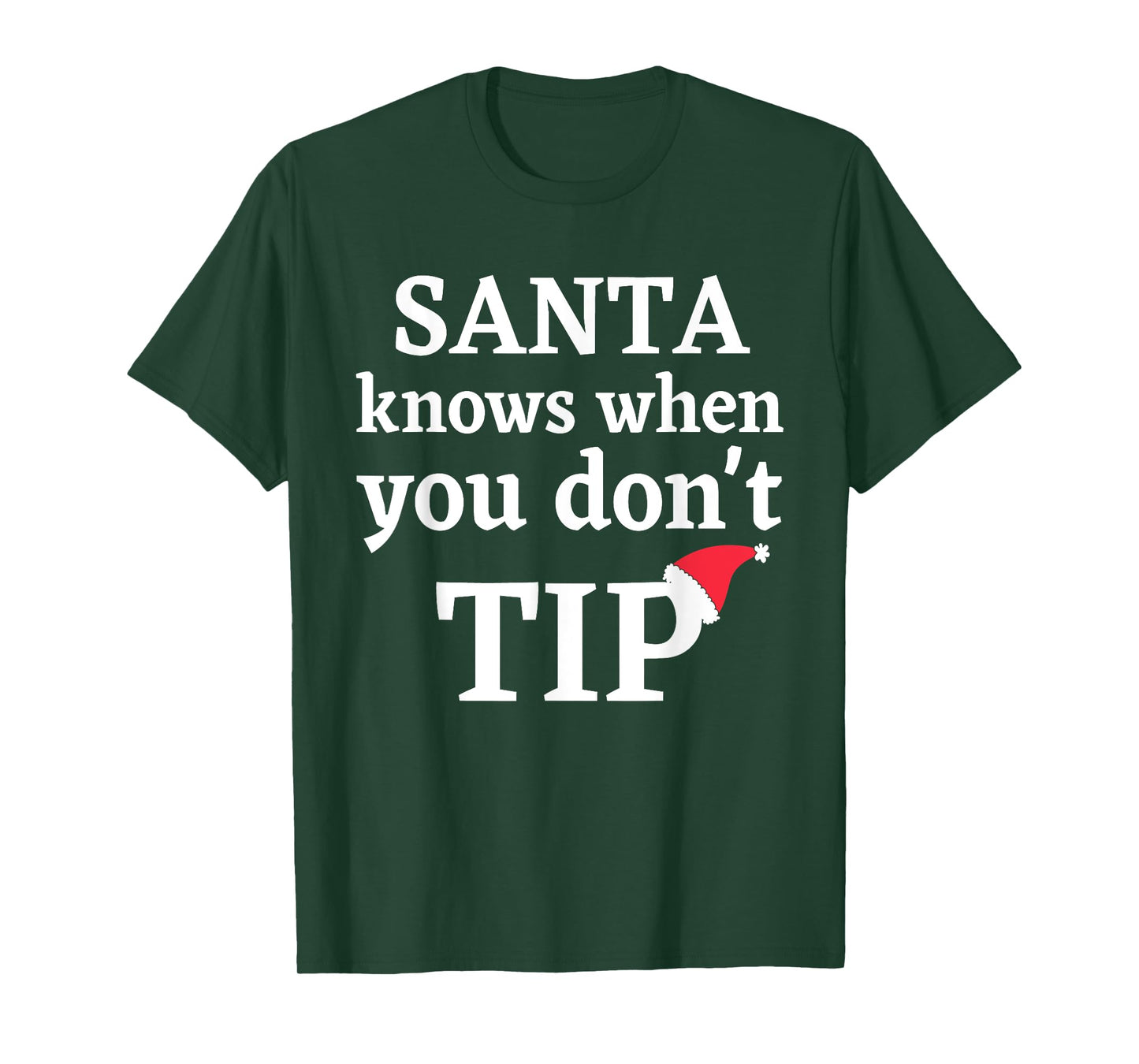 Funny Bartender Waitress Christmas Holiday Santa Gift 2024 T-Shirt