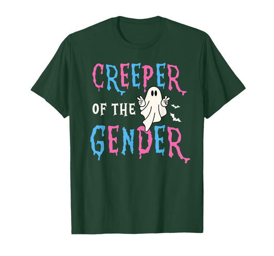 Keeper of Gender Halloween Funny Creeper Gender Reveal Party T-Shirt