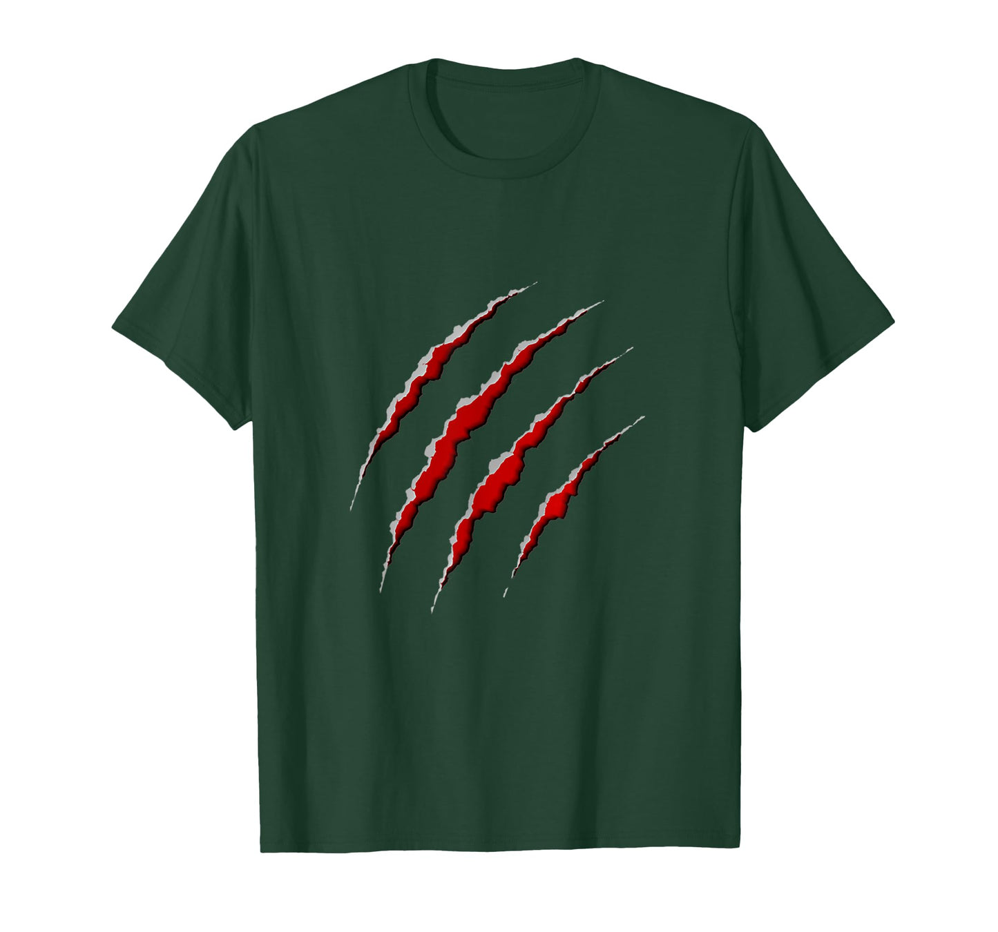 Clawed Scratches Wolf Tiger Lion Monster Claws Halloween T-Shirt