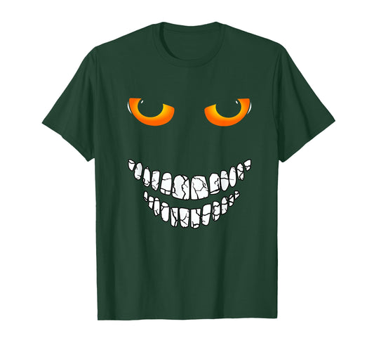 Halloween Creepy funny Eyes and smile t shirt