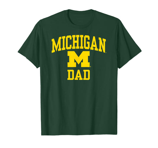 Michigan Wolverines Dad Icon Navy Officially Licensed T-Shirt