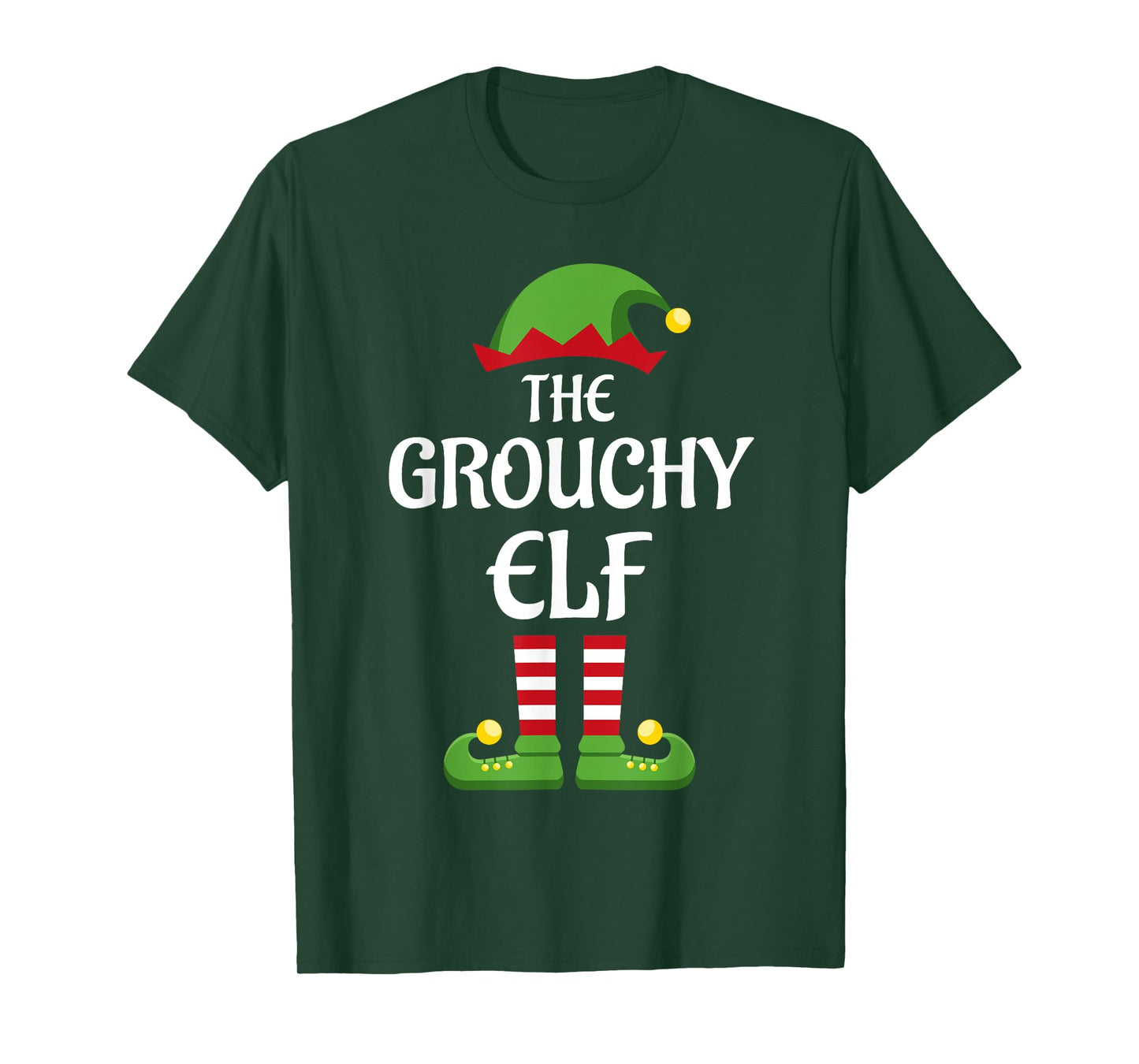 Grouchy Elf Family Matching Group Christmas T-Shirt