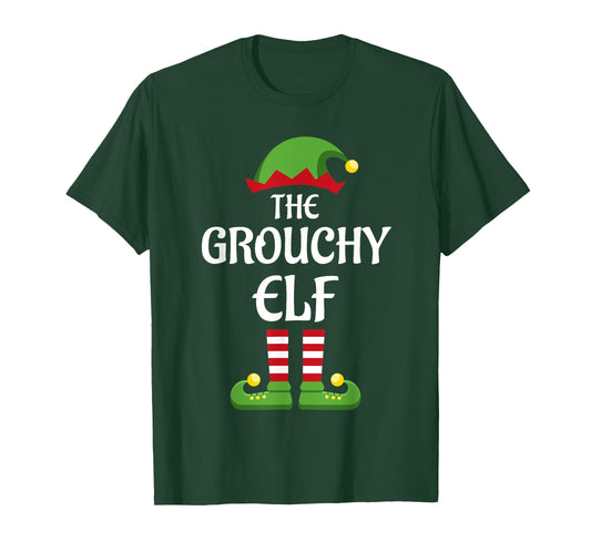 Grouchy Elf Family Matching Group Christmas T-Shirt
