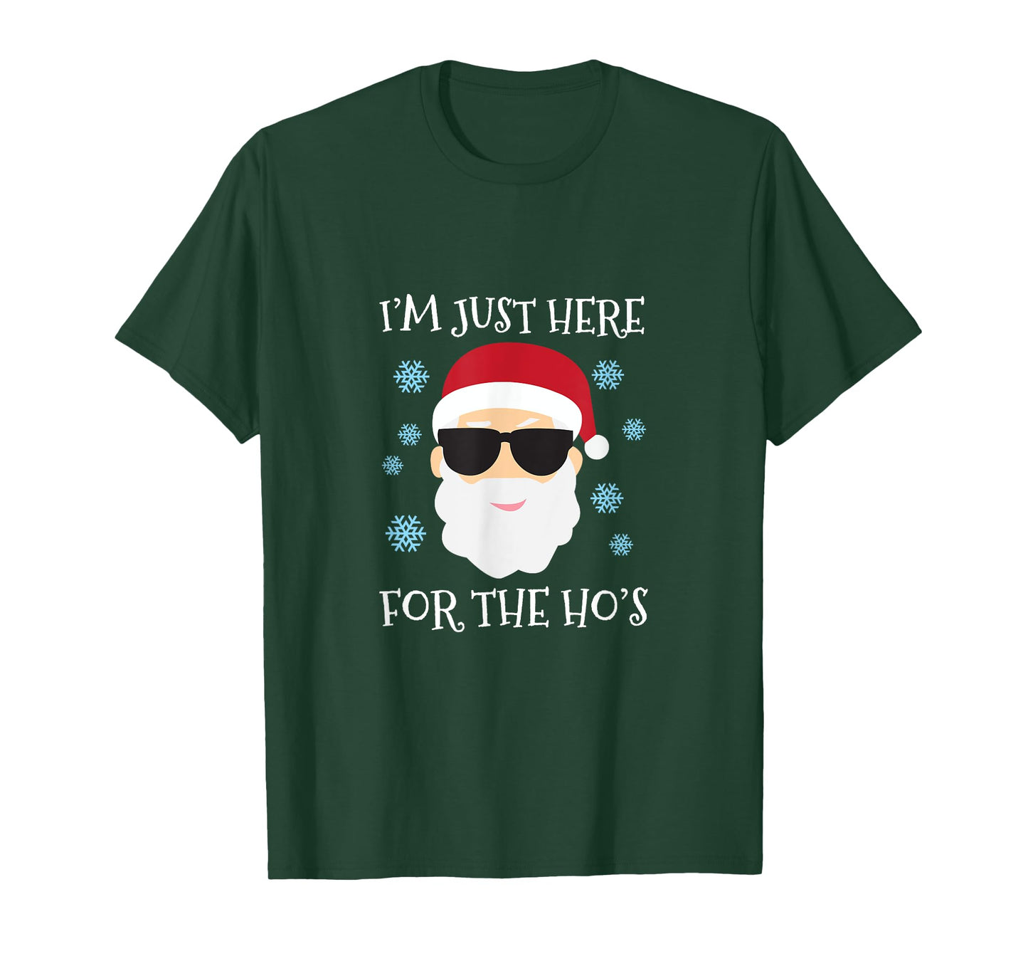 Funny Santa Here for the Hos Christmas Pyjamas T-Shirt