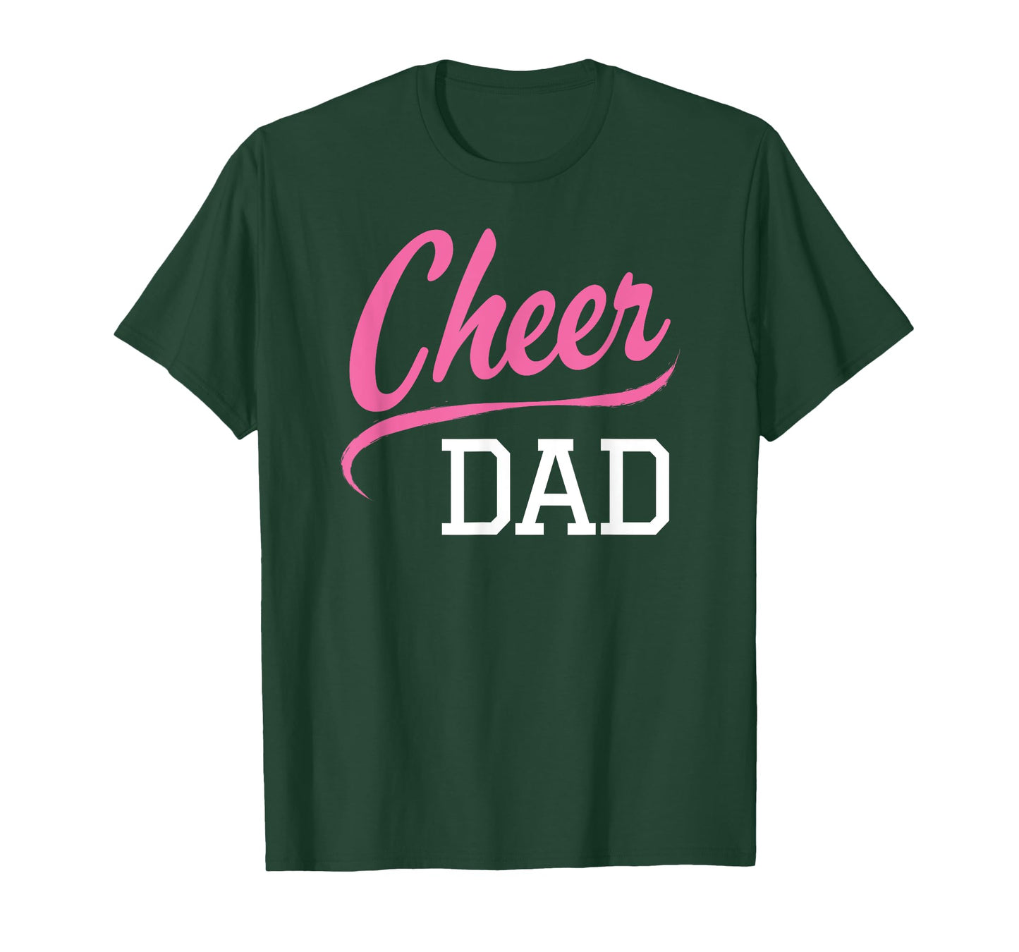 Cheer Dad Cheerleading Pink T-Shirt